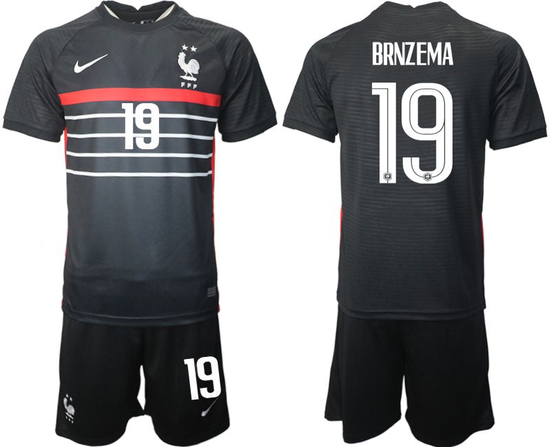 Cheap Men 2022 World Cup National Team France home black 19 Soccer Jersey